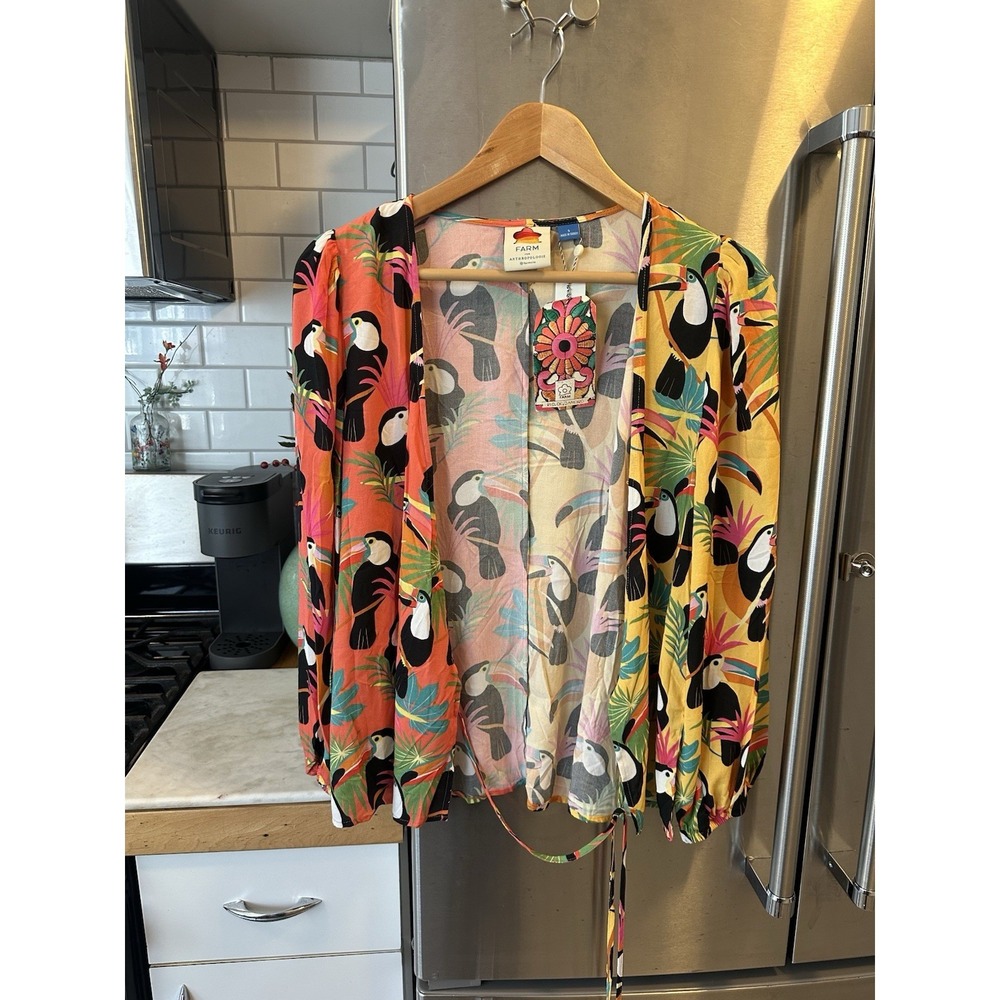 FARM Rio's Iconic Tropical Toucan Print Vibrant Colors
